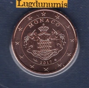 Monaco 2017 5 Centesimi D'Euro Bu FDC Moneta Proveniente Del Bu 8000 Copie - M - Foto 1 di 1