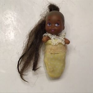 Vintage Barbie African-American Krissy Baby Doll Mattel with Carrier