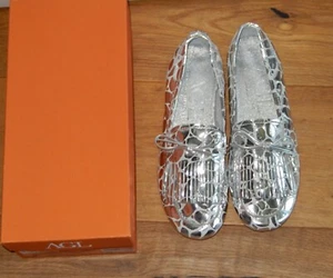 AGL Attilio Giusti Leombruni Loafer SLIPPER - SILBER GR. 38,5 NEU LP 240 - Bild 1 von 5