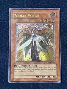 Violet Witch Grey Foil Stamp Misprint Yugioh Card Ultimate Rare NM CRMS - Picture 1 of 7