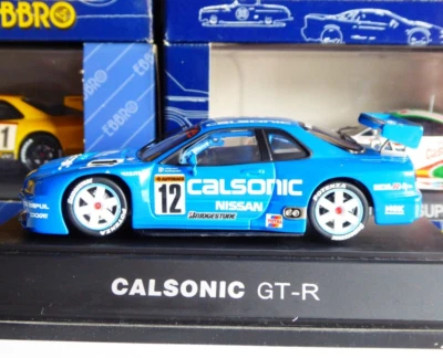 1/43 Ebbro Nissan Skyline GT-R R34 Nismo Calsonic Impul #12 JGTC Hoshino Kurosaw - Immagine 1 di 4