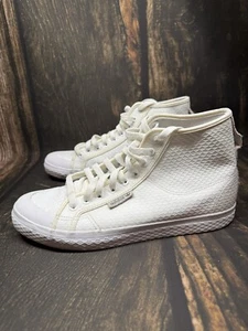 Weiße High Top Adidas Schuhe Herren Größe 10 - Bild 1 von 8