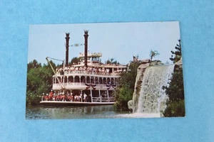 VINTAGE 1960ER DISNEYLAND MARK TWAIN THEMENPARK SOUVENIR POSTKARTE UNBENUTZT - Bild 1 von 2