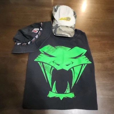 Vintage WWF Attitude Era Bucket Hat JOHN CENA RANDY ORTIN VINTAGE XXL SHIRT LOT - Image 1 of 4