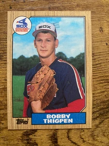 BOBBY THIGPEN 1987 TOPPS ROOKIE CARD, CHICAGO WHITE SOX - Picture 1 of 1