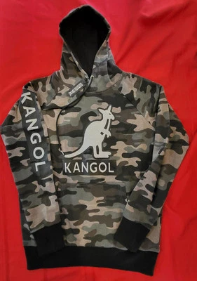 Sudadera con Capucha Kangol Para Hombre Gris Medio Verde Camuflada ¡Nueva con Etiquetas! Mejor precio! Foto 1 de 4