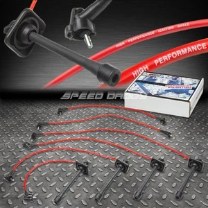 5MM SPIRAL CORE SPARK PLUG IGNITION WIRE CABLE FOR 90-99 CELICA ST204 2.2 5S RED - Picture 1 of 1