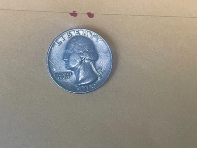 1970 US Copper quarter D Mint mark error coin Liberty Letters on the Rim - Image 1 of 4