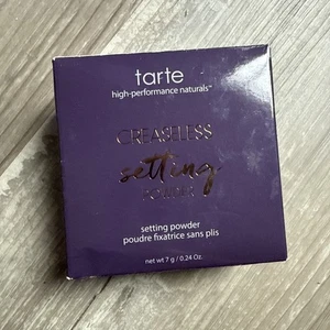 Tarte Creaseless Loose Setting Powder In Pink Full Size 0.24 Oz   NEW IN BOX - Picture 1 of 2