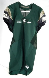2015 Michigan Staat Spartans Blank Spiel Ausgegeben Grün Trikot Fußball Msu 40 - Bild 1 von 5