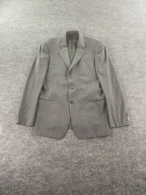 Armani Traje Chaqueta 42 L Gris Lana Sólida Diseñador Lujo Premium Italia Abrigo Deportivo Foto 1 de 4