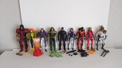 Lote de 9 figuras Marvel Legends X-Force, X-Men, Warpath, Rictor, Domino. ¡Bala de cañón! Foto 1 de 4
