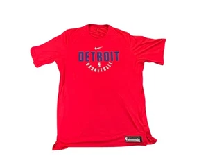 Nike Detroit Pistons Basketball Team Issued rotes Shirt 3XL Tall Dry-Fit - Bild 1 von 5