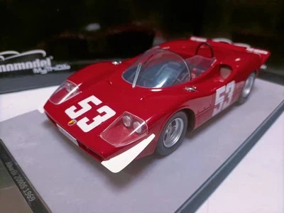 Tecnomodel 1/18 Fiat Abarth 2000S #53 1969 Red 2000 S winner Race car Model - Immagine 1 di 4