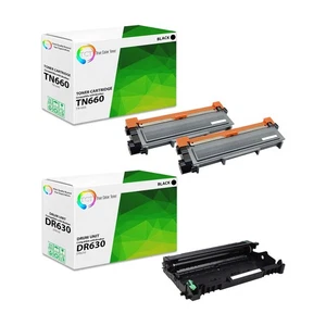 3Pk TCT TN660 HY & DR630 For Brother DCP L2540dw Compatible Drum & Toner Set - Picture 1 of 6