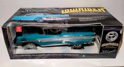 VTG '58 Chevy Impala Lowrider Magazine Model RC Car Radio Shack R/C W/Box - Image 1 of 4