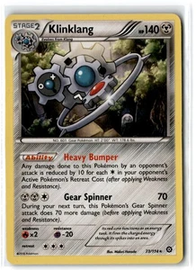 2016 XY - Steam Siege Klinklang #73 Stage 2/Rare Holo - Picture 1 of 2