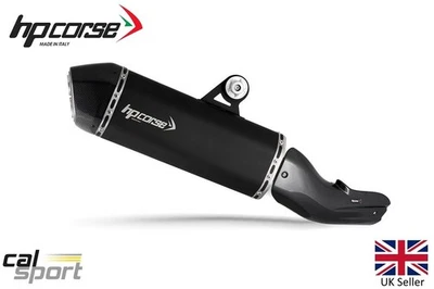 HP Corse BMW R1200GS LC 2018 Road Legal Exhaust Slip On Black Stainless SPS - Image 1 of 4