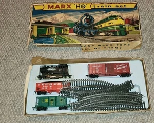 VTG Marx Toys HO Train Set New York Central Original Box Union Pacific Track - Picture 1 of 15