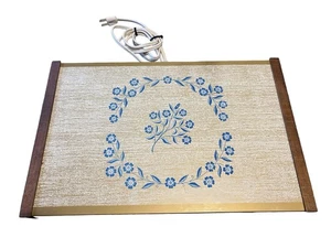 Vintage Corning Ware Blue Cornflower Electric Warm-O-Tray Warmer Hot Plate Works - Picture 1 of 6