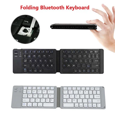 Wireless Mini Foldable Bluetooth Keyboard Portable For Windows Android - Image 1 of 4