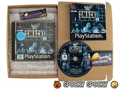 WWF SmackDown PS1 - UK PAL VGC CIB - High Quality Packing - Tracked - Image 1 of 4