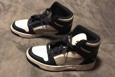 Puma Rebound Mid Layup Marble Sneaker Navy/White - Image 1 of 4