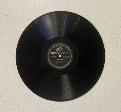 Eartha Kitt Santa Baby / Under The Bridges Of Paris Shellac 78 RPM - Image 1 of 2