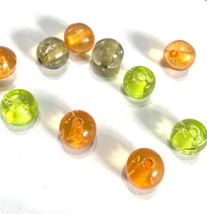100x Chunky 10mm Transparent Crystal Effect Acrylic Beads - Picture 1 of 4