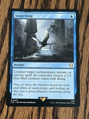 MTG - Swan Song Non Foil Rare LOTR Commander NM Near mint Magic The gathering - Image 1 of 2