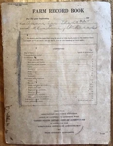 1930s Farm Record Book Turned into a Scrapbook of Songs & Poems, Palestine, AR - Picture 1 of 8