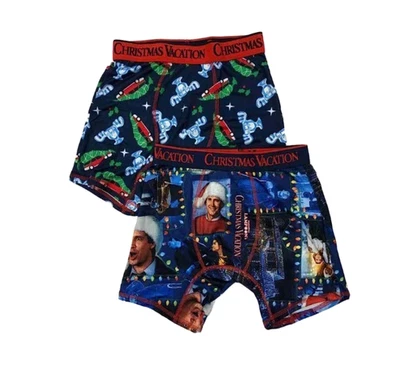 National Lampoons Mens Boxer Briefs 2 Pack Small 28-30" Christmas Vacation - Image 1 of 4