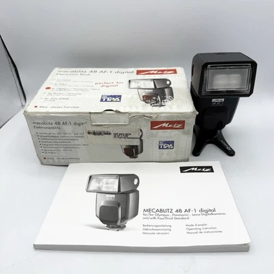 Metz Mecablitz 48 AF-1 Digital Electronic Flash For Olympus Panasonic Leica - Image 1 of 4