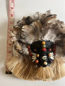 Maschera squame di pesce brasiliana da appendere al muro autentica decorazione amazzonica - Foto 1 di 15