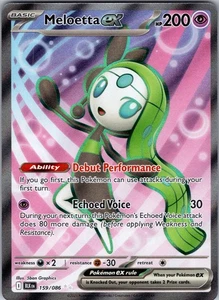 Meloetta ex Secret Rare SV: Black Bolt 159/086 NM - Picture 1 of 2