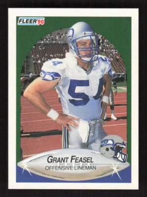 1990 Fleer #265 Grant Feasel Rookie Seattle Seahawks - Image 1 of 2