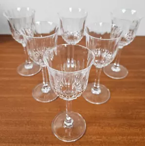 set of 6 Crystal Wine Glasses 17cm tall Capri Crystal Concerto - Picture 1 of 8
