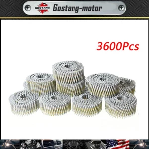 3600 Pack Siding Nails 1.5” x 0.092”15 Degree Collated Wire Coil Full Round Head - Picture 1 of 7