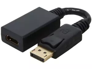 Belkin F2CD004B See Product Details Black Displayport to HDMI Adapter Cable Fema - Picture 1 of 3