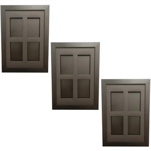 3x 4 Card Trading Card Frame Display Kartenrahmen Magnetholder Mag Black ## - Bild 1 von 2