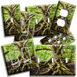 NATURAL TREE OF LIFE ROOTS AND BRANCHES LIGHT SWITCH OUTLET WALL PLATE ART DECOR - Picture 1 of 35