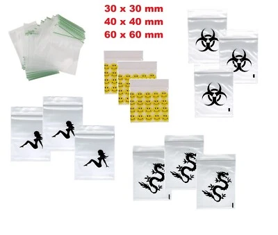 CPUK 1000 SMALL TINY SEALY GRIP ZIP LOCK SEAL best GUMMY BAGS BAGGIES 100 UK dispatch