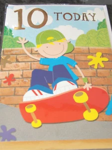 Boys 10th Birthday Card by Selective cards.  - Picture 1 of 4