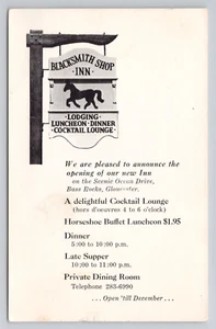 Blacksmith Shop Inn Bass Rocks Gloucester Massachusetts Postkarte - Bild 1 von 2