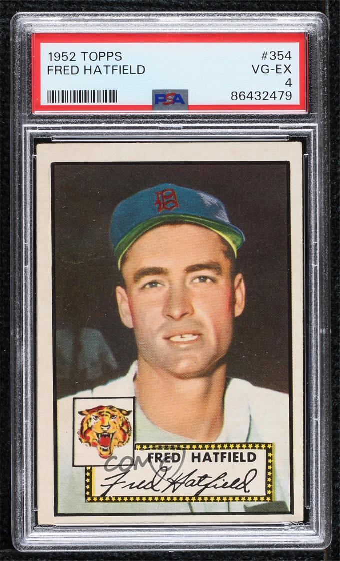 1952 Topps Fred Hatfield #354 PSA 4 Rookie RC