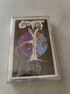 Contempt Silent Misery CASSETTE 1992 SEALED super rare  - Image 1 of 4
