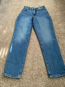 Old Navy Damen High Rise Straight Leg Mom Jeans Größe 6 - Bild 1 von 11