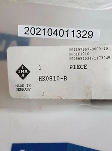 COJINETE DE RODILLO DE AGUJA INA HK0810 B - Imagen 1 de 4