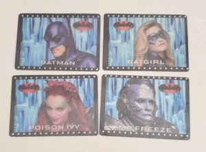 1997 DC Comics Frito Lay Batman & Robin Film Zelle Set (4) Poison Ivy Mr. Freeze - Bild 1 von 4