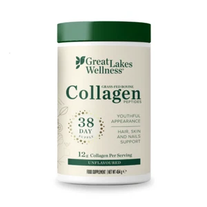 Great Lakes Wellness Collagen Peptides Powder - Unflavored 454g - Picture 1 of 8